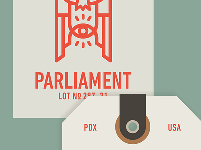 Parliament business card studies branding business card graphic design hang tag identity letter press visual design