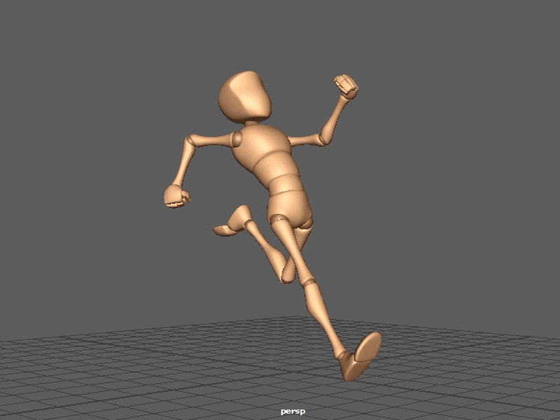 Run Cycle Test 3 3d animation character cycle maya run