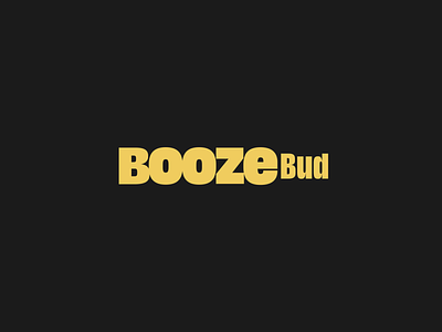 BoozeBud · Branding black and yellow brand identity branding brand identity design branding branding design logotype