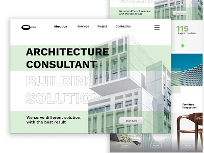 Architecture Consultant landing page branding design graphic design illustration landing page ui ux web web design