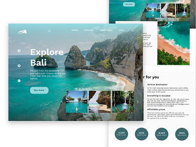 Travia Travel Web landing page