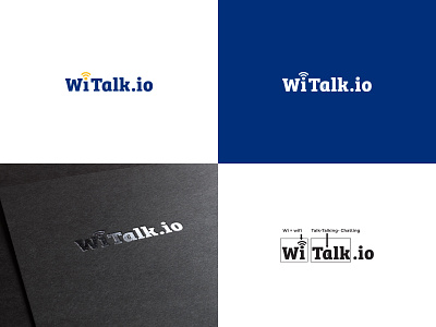 Typography logo design for "Witalk .oi" brand guideline branding cleanlogo creative logo design graphic design illustration logo logo design logodesign talky logo unique logo vector wifi logo