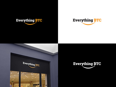 Typography logo design for " Everything BTC"