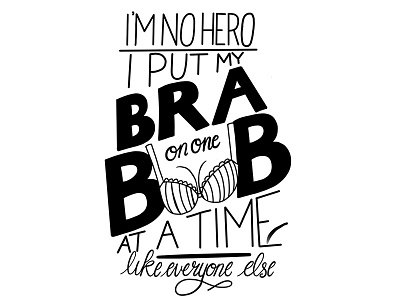 I'm No Hero bob belcher bobs burger burger of the day chalk lettering challenge graphic design green hand lettering sandwich sign typography yellow