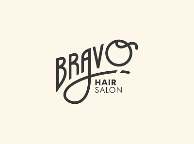 Bravo - Hair Salon 2d branding design hair hair salon haircut hairdresser hairstyle illustration lettering logo logo vector