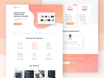 E-Learning Platform Landing Page