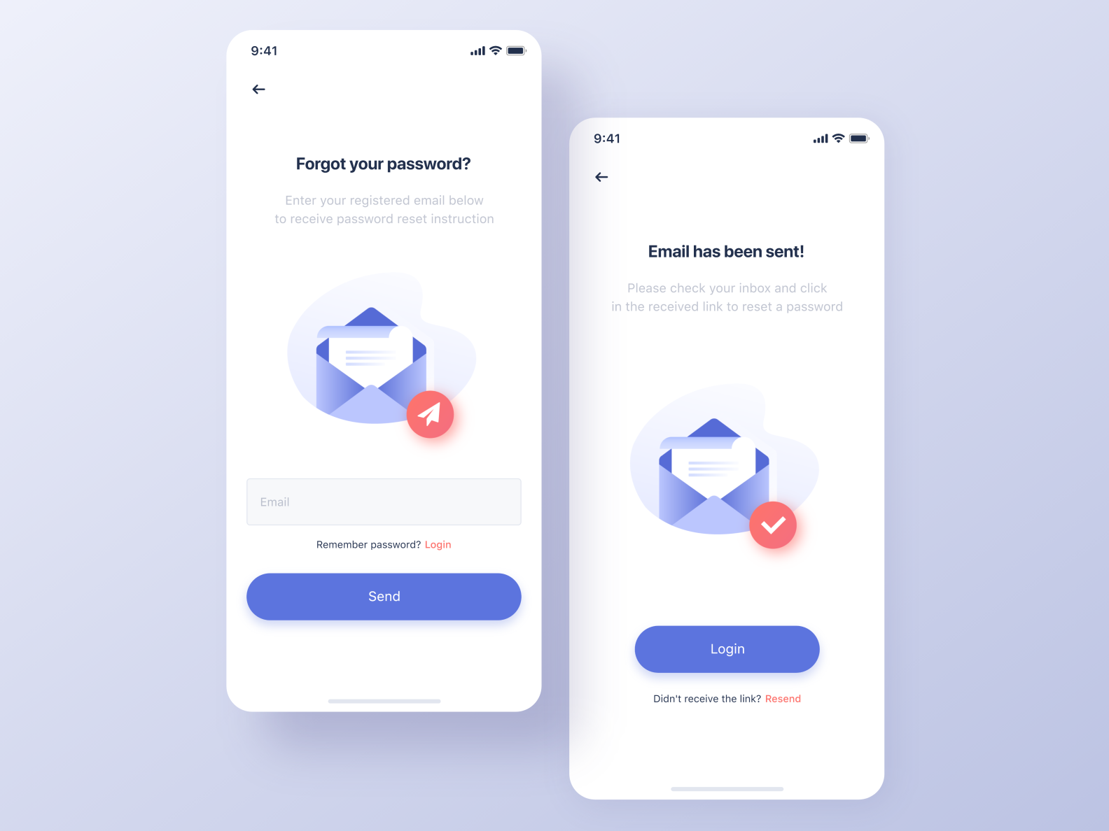 Forgot Password Screens By Anastasia Solina On Dribbble