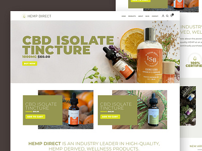 Hemp Direct Redesign brand development design website