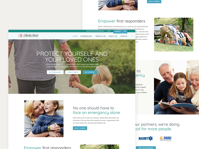 Medicalert.ord redesign by douglas rockhill on Dribbble