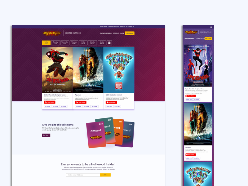 Reimagining a Small Theater website theater design movies theater