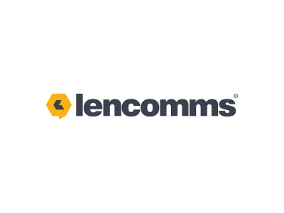 Lencomms logo design