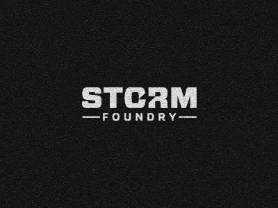 Storm Foundry Logo award winning foundry logo design logo designer logotype negative space storm foundry video production