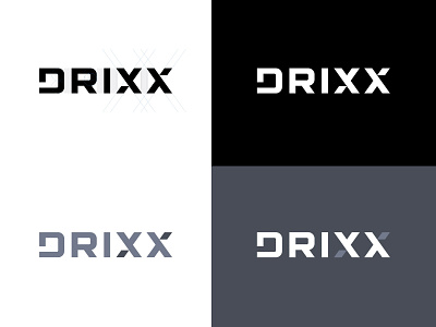 Drixx wordmark branding brandmark custom logo design identity identity designer lettering logo logo design logo designer logotype typography