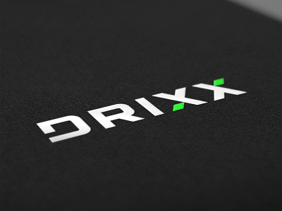 DRIXX wordmark branding brandmark custom logo design custom type identity identity designer lettering logo logo design logo designer logotype typography wordmark