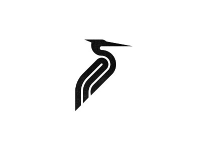Heron animal branding brandmark custom logo design heron identity identity designer logo logo design logo designer mark symbol designer