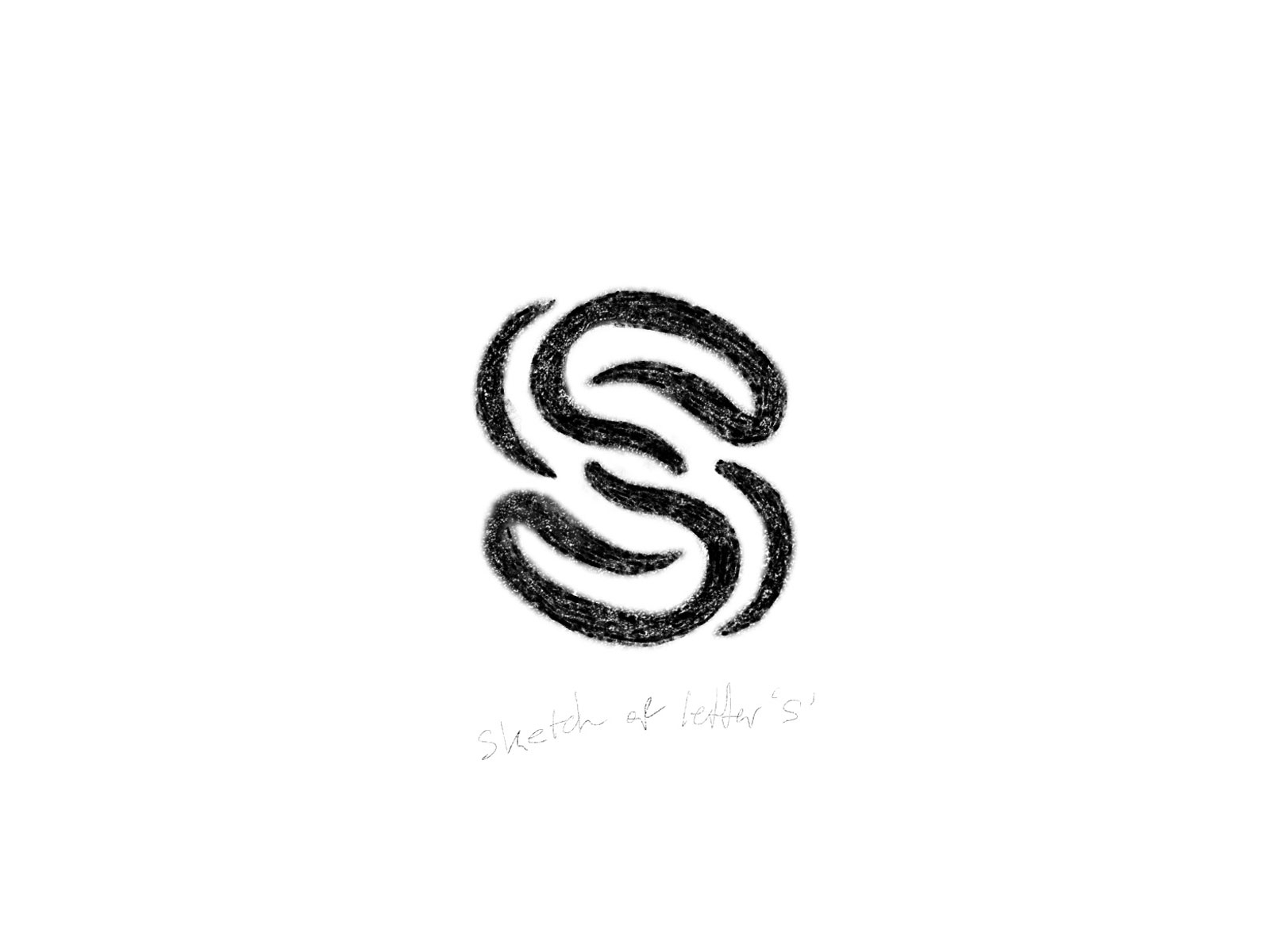 Vector Handwritten Letter S Monogram Or Logo Brand Stock Illustration   Download Image Now  Letter S Logo Flower  iStock