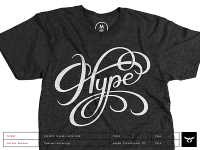 Hype Tee cool fashion hand lettering lettering script t shirt tee typography