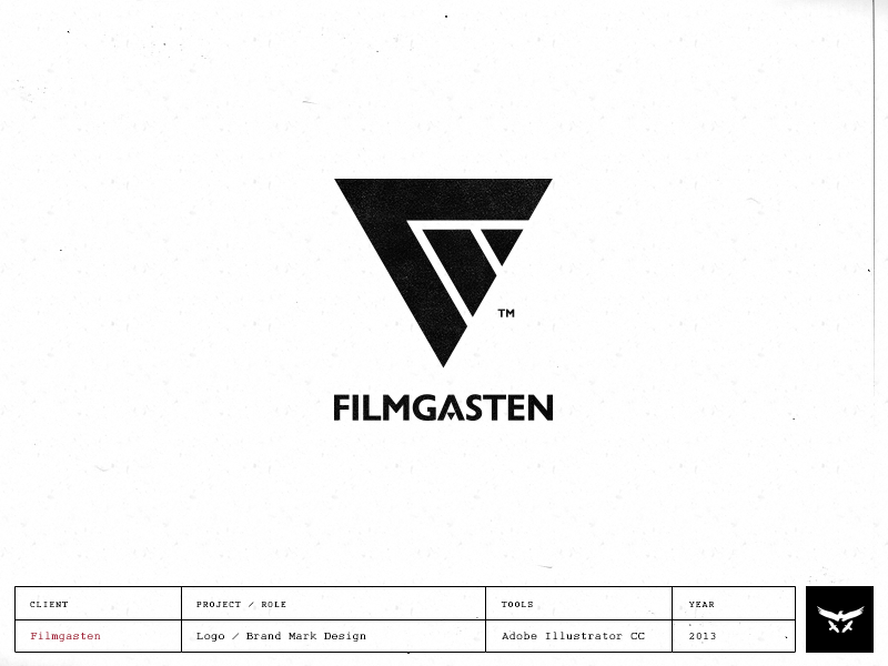 Filmgasten - Logo / Brand Mark logo design brand mark filmgasten cinematic logo film video