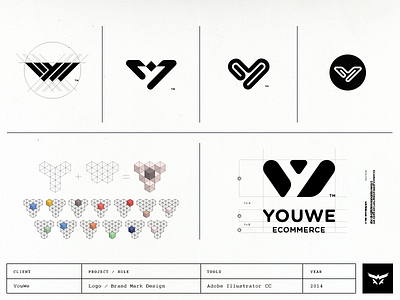 Youwe's logo conceptional process in a nutshell