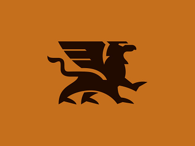 Griffin animal animal logo branding brandmark custom logo design griffin heraldic identity identity designer logo logo design logo designer mark symbol designer