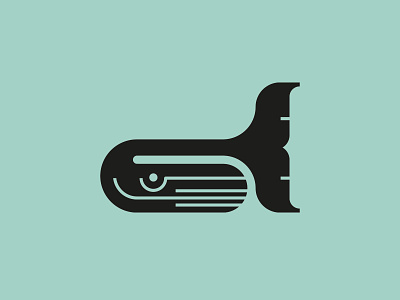 Whaley animal branding brandmark custom logo design geometric logo identity identity designer logo logo design logo designer mark minimal logo sea symbol designer whale whale logo