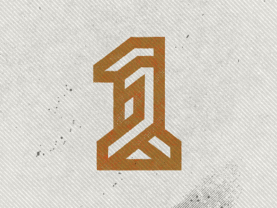 No. 1 1 branding brandmark custom logo design identity identity designer logo logo design logo designer mark monogram monoline number symbol texture