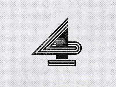 No.4 - 36 Days of Type 4 branding brandmark cresk custom logo design gert van duinen identity identity designer lettering logo logo design logo designer mark number symbol designer typography