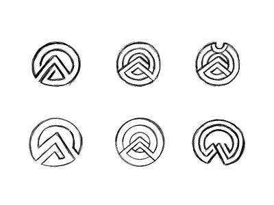 Apex sketches branding brandmark circular logo custom logo design design emblem identity identity designer logo logo design logo designer mark process sketches symbol