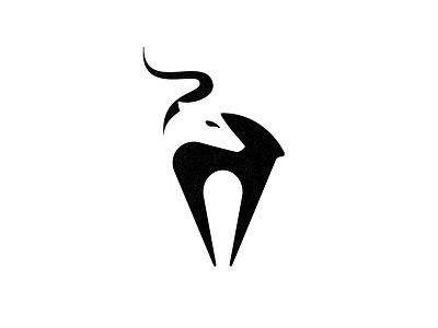 Antelope animal animal logo antelope antelope logo brand identity branding brandmark custom logo design identity identity designer logo logo design logo designer mark negative space negative space logo