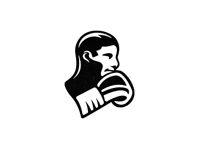 Boxer - updated version boxer boxing logo brand identity branding brandmark custom logo design design face human identity identity designer illustration logo logo design logo designer mark sports logo