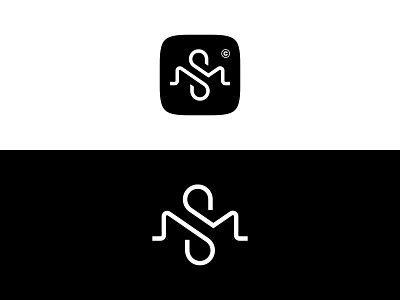 SM monogram brand identity branding brandmark custom logo design icon identity identity designer letter lettering logo logo design logo designer m mark monogram monoline s symbol type typography