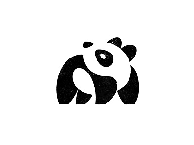 Curvy baby panda animal animal logo black and white logo brand identity branding brandmark custom logo design graphic design identity identity designer illustration logo logo design logo designer mark negative space panda process