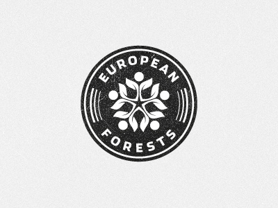 European Forests alliance badge cresk crest emblem european forests health icon designer iconographer iconography identity designer logo designer nature symbol designer wildlife