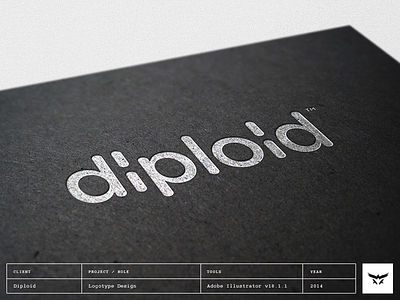 Diploid - Logotype / Wordmark Design diploid logo design logotype typography wordmark