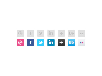 social media icon design