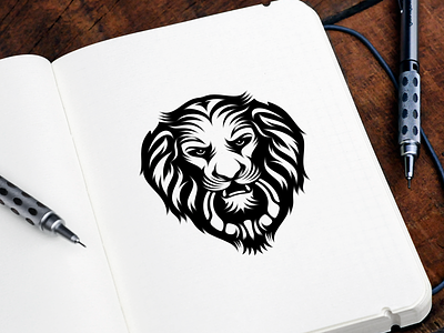 Lion Doorknocker doorknocker lion logo design