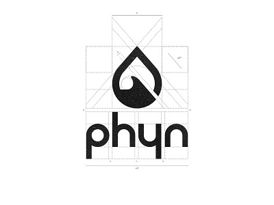 Phyn brand mark logo design logotype monogram symbol