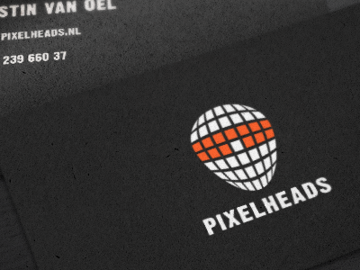 Pixelheads Logo development front end logo pixelheads webdesign