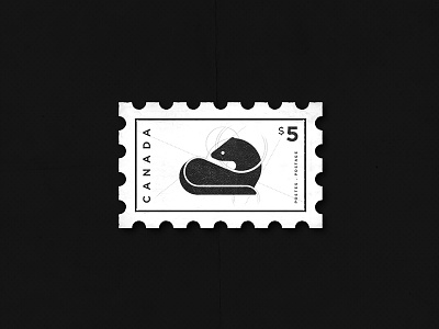 Mink Stamp brandmark construction design graphic grids logo mink stamp
