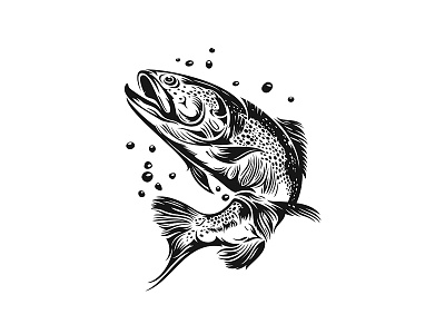 Bixbi - Rawbble Food voor Dogs 01 animal branding details fish illustration inked packaging woodcut