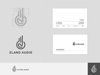 Eland Audio - identity animal audio brandmark eland gazelle grids identity logo logo collection mark monoline process