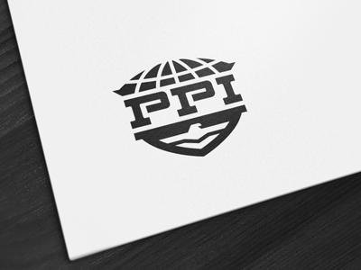 PPI Logo Design eagle globe international logo ppi protection security