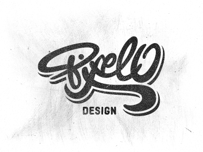 Pixelo Logo hand drawn type lettering logo logotype pixelo script typography wordmark