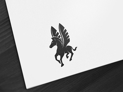 Flying Horse animal brandmark flying horse horse logo logo collection mark