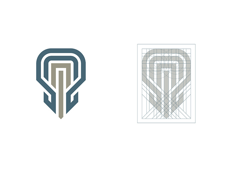 dmDOX guidelines process technical lines geometric brand mark identity branding logo
