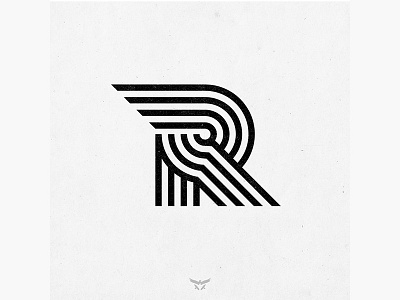 RRRR brand mark branding geometric identity lettering logo monogram monoline r typography