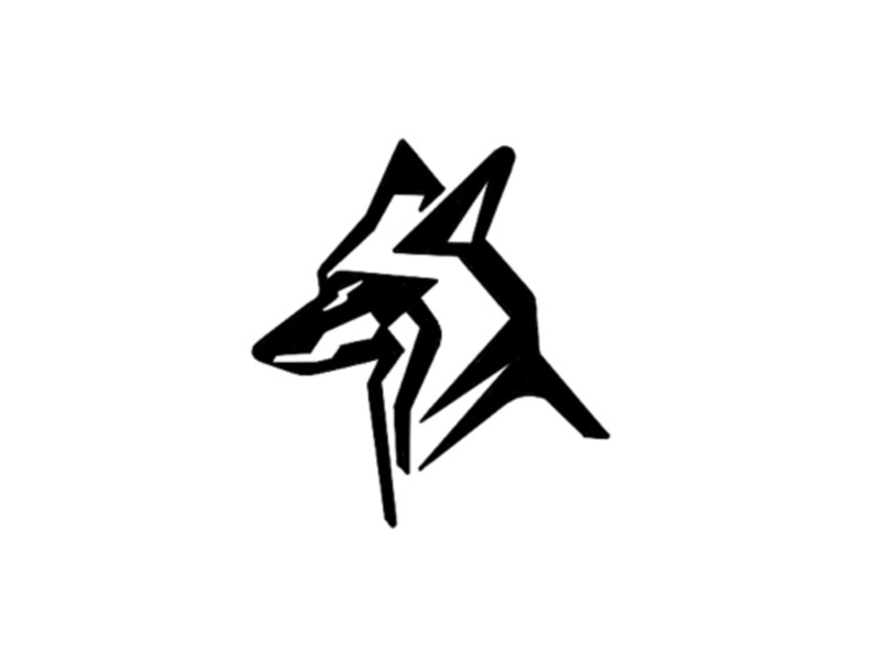 Poly Wolf - digital sketch animal digital sketch wolf process brand mark identity branding logo