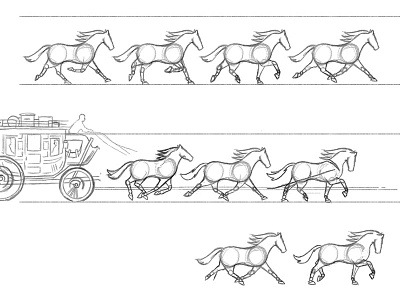 Logo Design Process Part for Wells Fargo branding brandmark exploring horses identity logo logo collection process sketches wells fargo