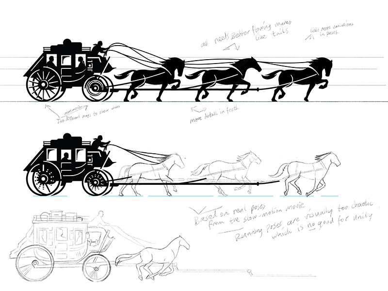 Logo Design Process Part for Wells Fargo wells fargo pencil sketch horses rebranding identity branding process logo