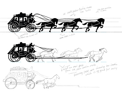 Logo Design Process Part for Wells Fargo branding horses identity logo pencil process rebranding sketch wells fargo